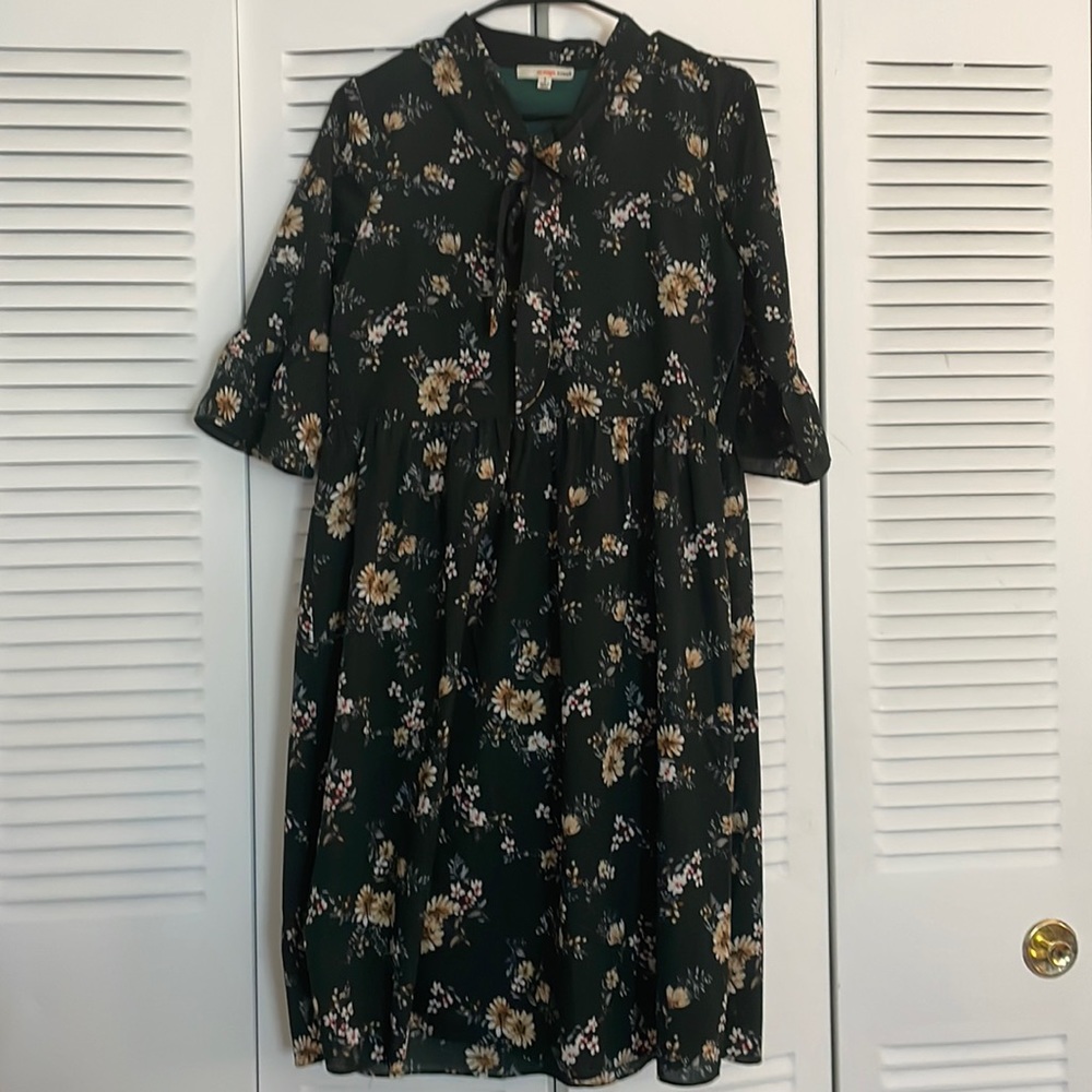 Reborn J Roolee Green Floral Dress